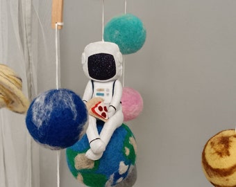 Outer space baby mobile, Galaxy mobile for crib, Solar system mobile, Baby shower gift