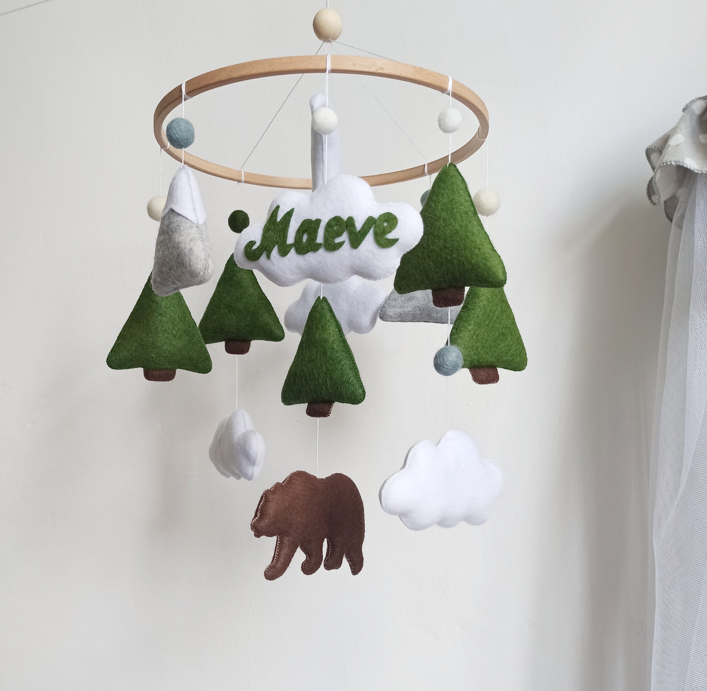 Waldbär Mobile Waldtiere Mobile Waldtiere Mobile Waldtiere Etsy.de