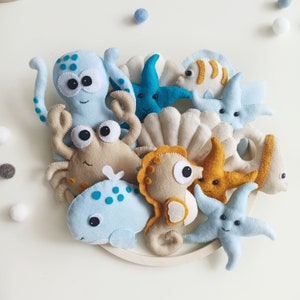 Ocean baby mobile, Custom baby mobile, Under the sea mobile, Whale/Octopus baby mobile, Nautical mobile, Sea creature mobile