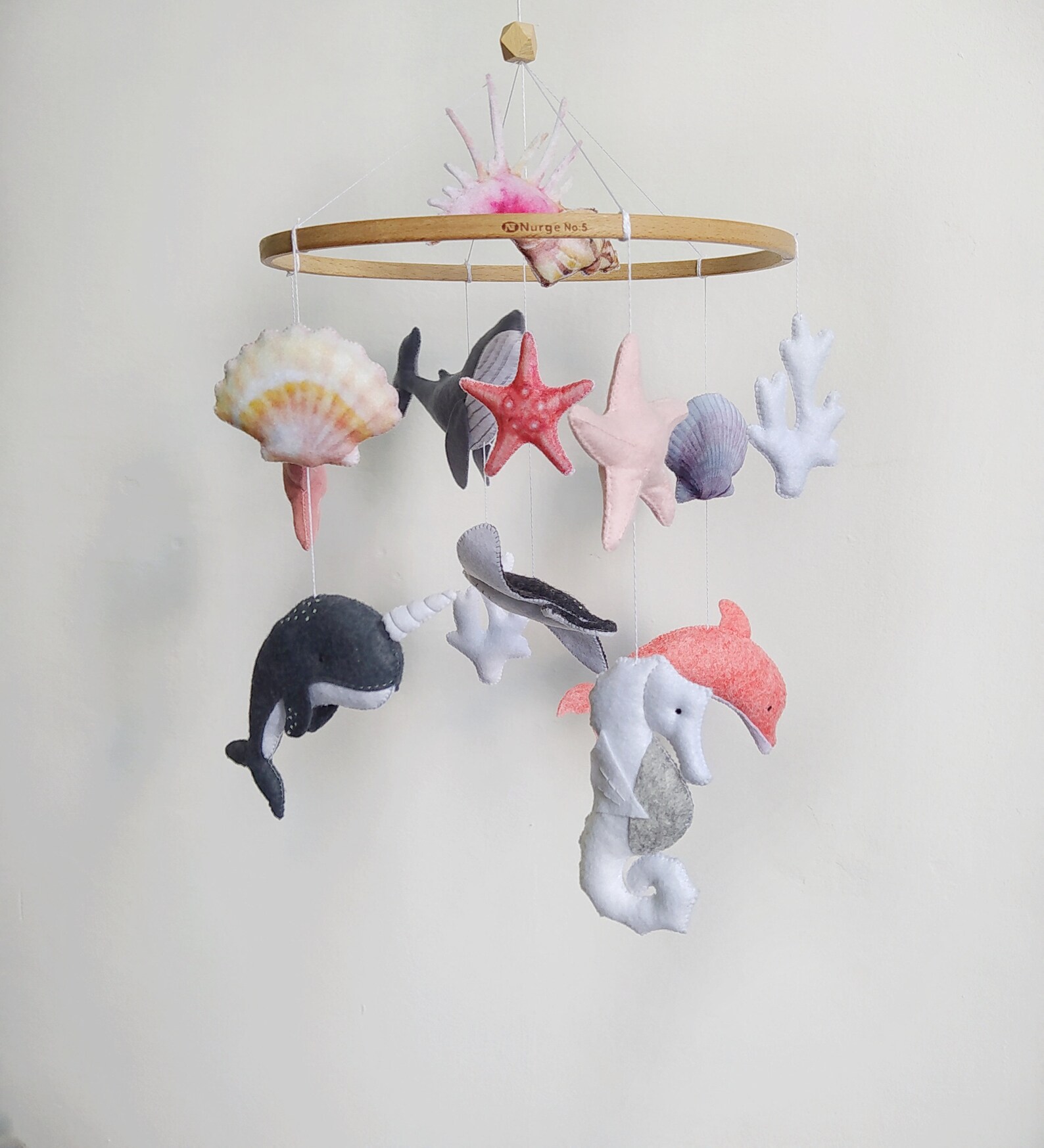 Nautical Mobile for Nursery Ocean Baby Mobile Narwhal Etsy