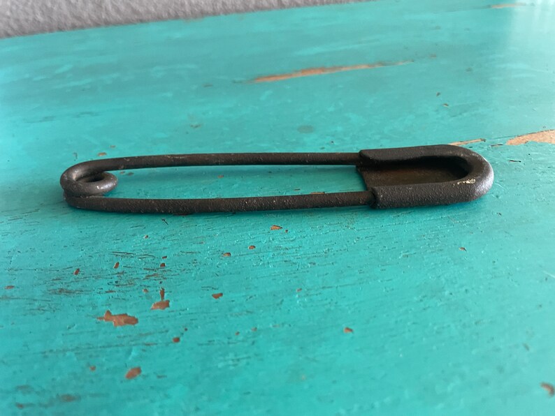 Vintage Large Metal Safety Pin Wall Decor Etsy