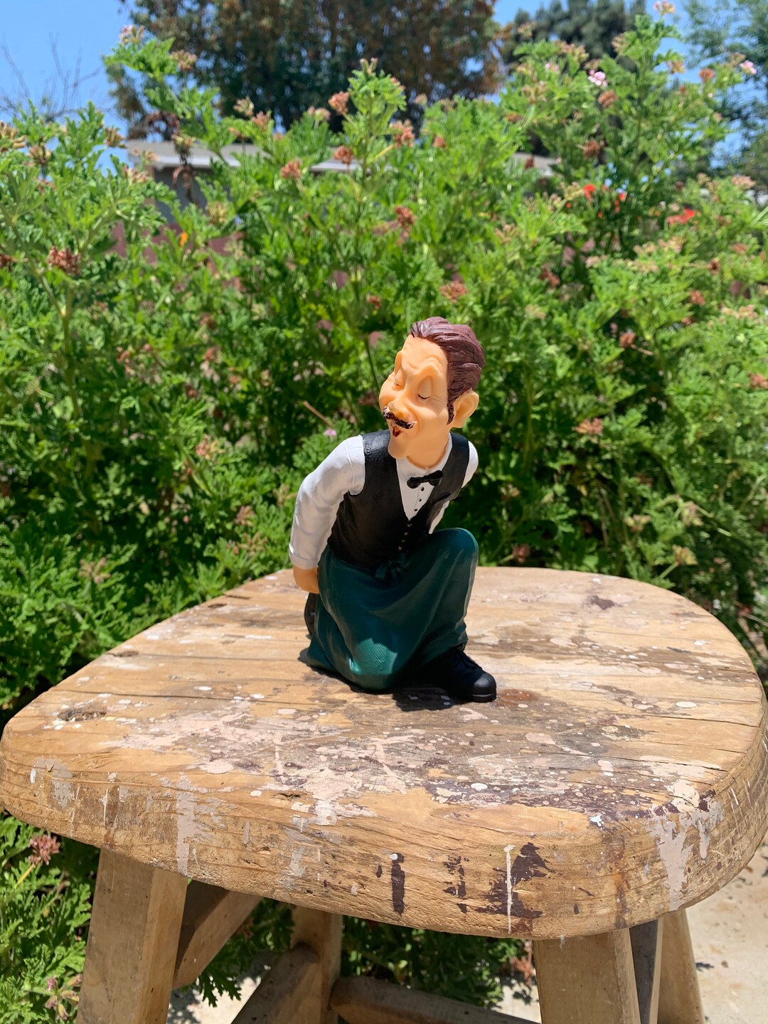 Vintage Waiter Wine Bottle Holder Etsy