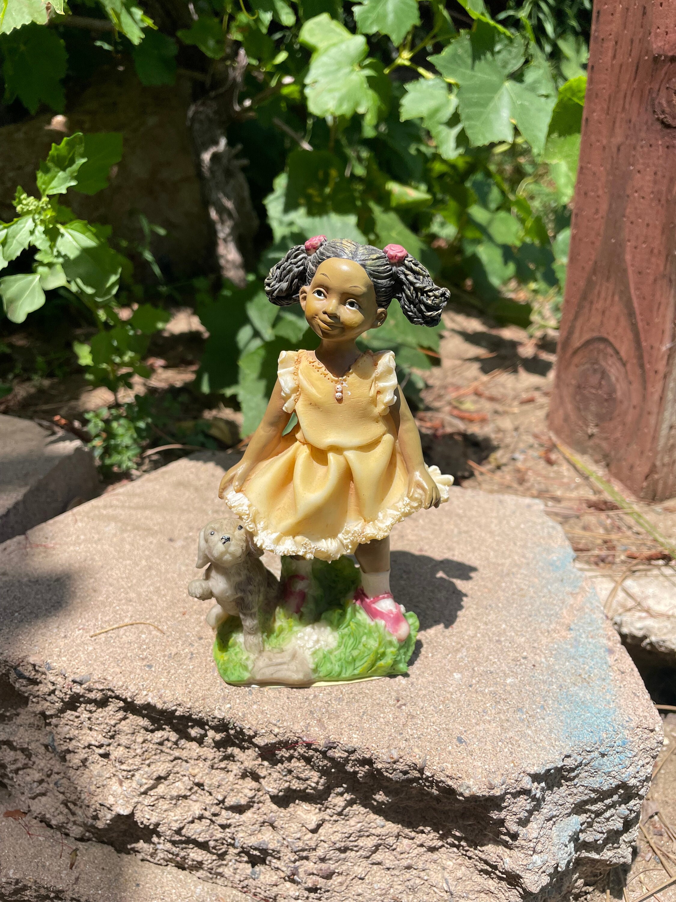 Fairy Garden Figurine Miniature Fairy Sister Friends Cat