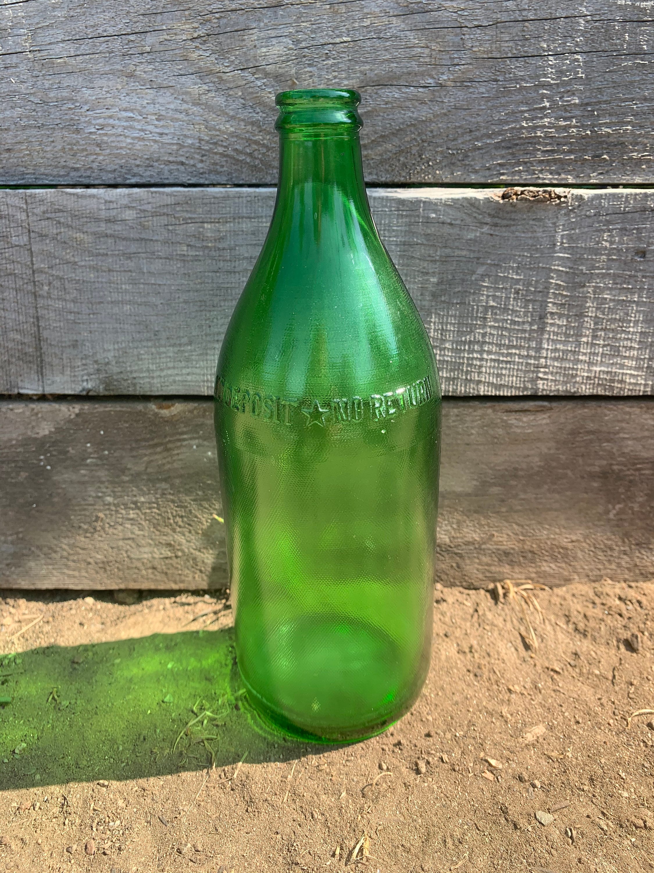Vintage Green Glass Duraglas Bottle Etsy.de