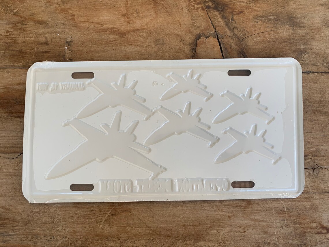 Vintage 1991 Operation Desert Storm License Plate Etsy