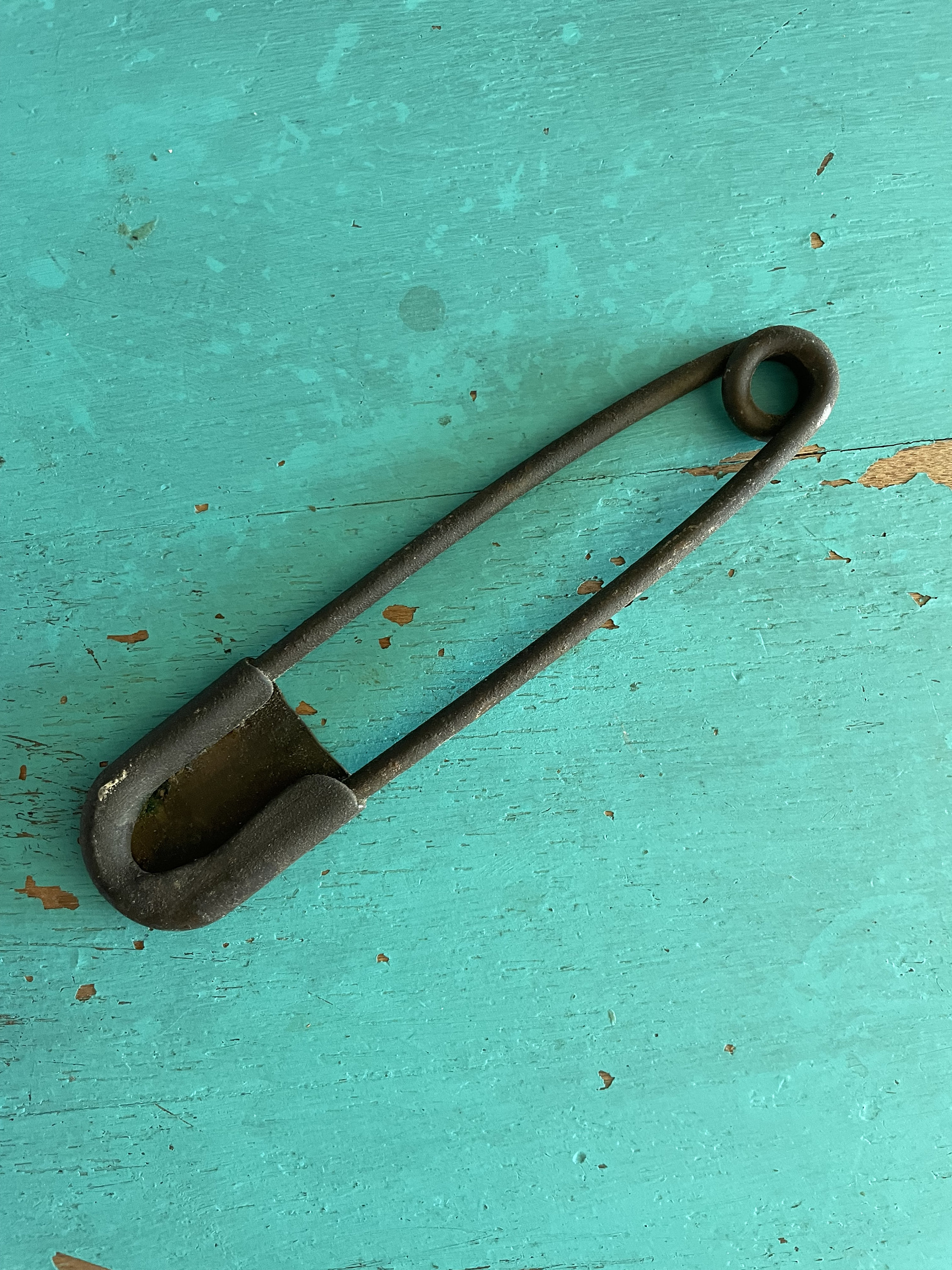 Vintage Large Metal Safety Pin Wall Decor Etsy