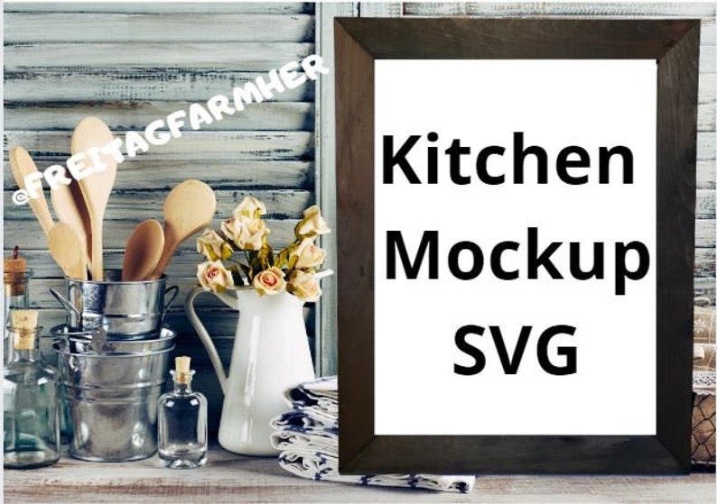 Download Farmhouse Kitchen Sign Mockup Kitchen Mockup Sign Mockup | Etsy