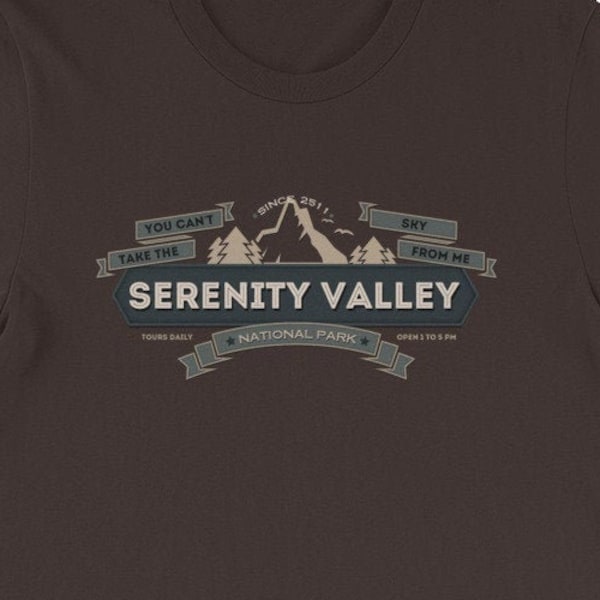 Serenity Valley National Park Tour - Firefly/Serenity Novelty Browncoat Unisex T-Shirt