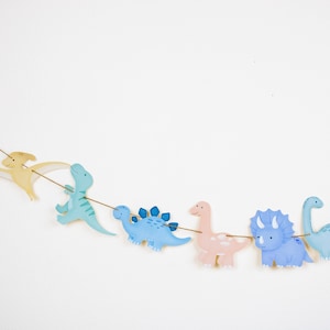 Dinosaur Garland: Kids Birthday Party Banner, 5ft Paper Decoration
