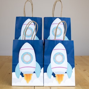 Space Favor Bag - Rocket Favor Bag - Space Party Favor Bags - Space Party Decoration - Astronaut Birthday Theme