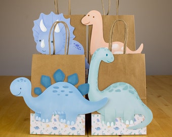 Dinosaur Favor Bags: Dino Birthday Party Decorations