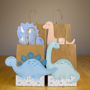 Dinosaur Favor Bags - Dinosaur Birthday Party - Dinosaur Party Favors - Dino Party Decoration - Dinosaur Gift Bags