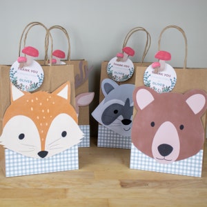 Woodland Favor Bag: Animals Party Goodie Bag