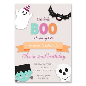 Halloween Party Invitation - Halloween Invitation - Halloween Birthday Party - Halloween Party Decor -  PRINTED