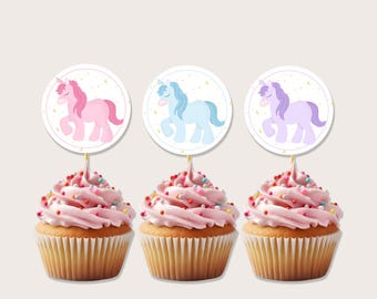 Unicorn Cupcake Topper - Printable & Instant Download