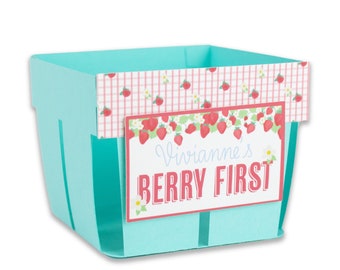 Strawberry Favor Box: Berry First Party Decorations