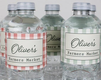 Farmers Market Bottle Label