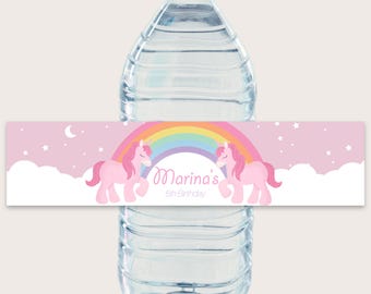 Unicorn Bottle Labels - Printable & Customizable