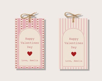 Valentine's Thank You Tags - Printable & Editable