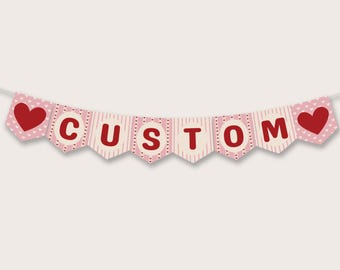 Valentine's Banner - Editable