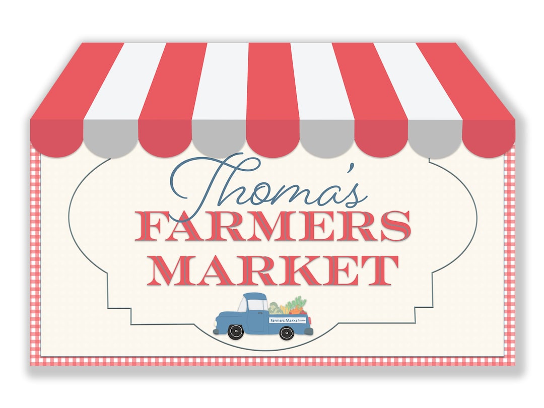 Farmers Market Poster Sign - Farmers Market Birthday Poster - Farmers ...