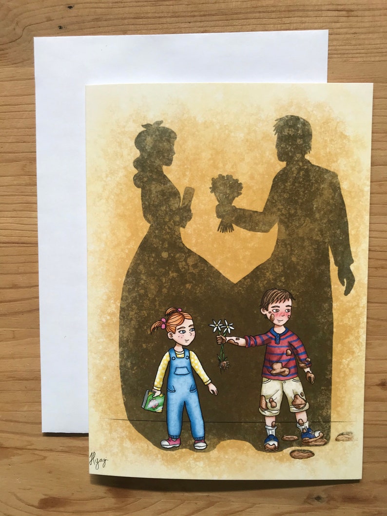 Valentine\u2019s Day Card blank Card- boy loves girl Wedding Card Anniversary Card