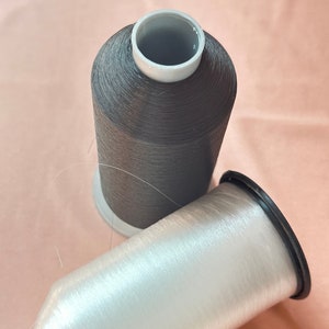 LL-F100, 1 spool, 7500yards invisible transparent nylon thread, hair-thin, clear thread, strong and tear-resistant, for hand applique