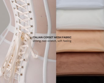 Corset Mesh Fabric, Non Stretch Marquisette Powernet, Bridal Corsetry