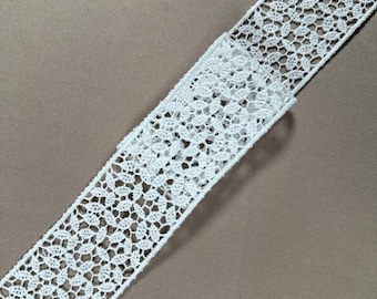 Off-White Guipure Spitzenband, Braut Spitzenbesatz, Hochzeitskleid Verschönerung