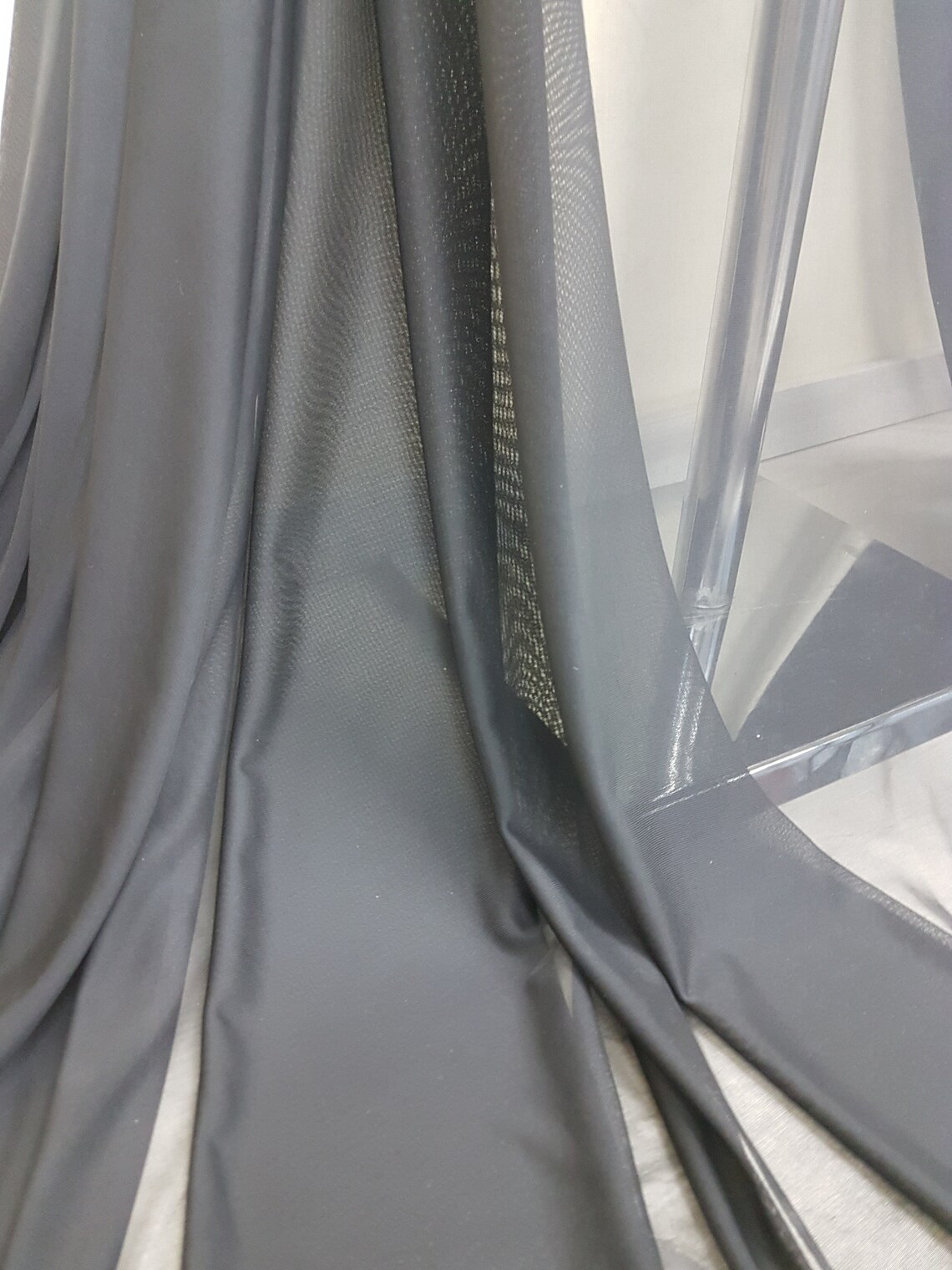 BiElastic Mesh Fabric in black 2way stretch for invisible Etsy