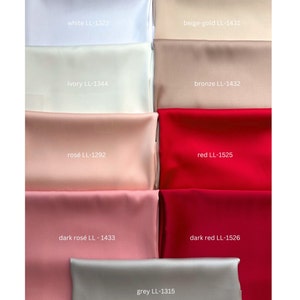 Schöner Satinstoff in rosé, dark rosé, bronze, beige-gold oder grey, Stretch-Satin für Brautkleider oder Abendkleider und vieles mehr Bild 2