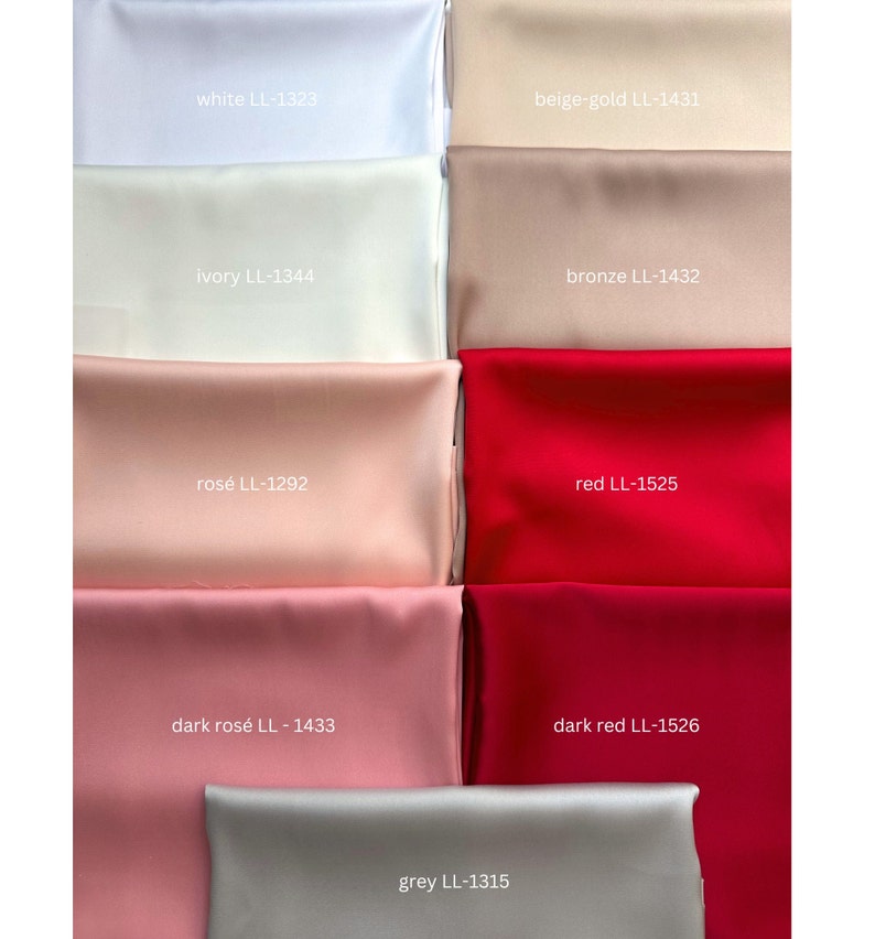 Schöner Satinstoff in rosé, dark rosé, bronze, beige-gold oder grey, Stretch-Satin für Brautkleider oder Abendkleider und vieles mehr Bild 2