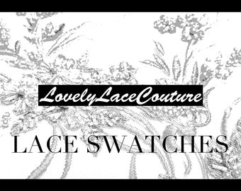 Fabric and Lace Sample Swatch (10cm x 15cm)