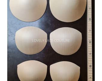 1 pair, quality bra pads, comfortable firm bra padding inserts for wedding dresses and corset. Molded Bra Cups, sew in bra pads, not soft