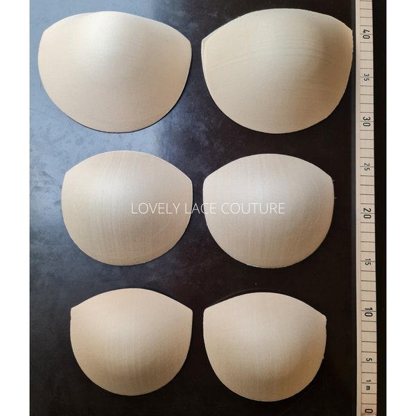 1 pair, quality bra pads, comfortable breathable bra padding inserts for wedding dresses, corset, swimwear. Molded Bra Cups, sew in bra pads
