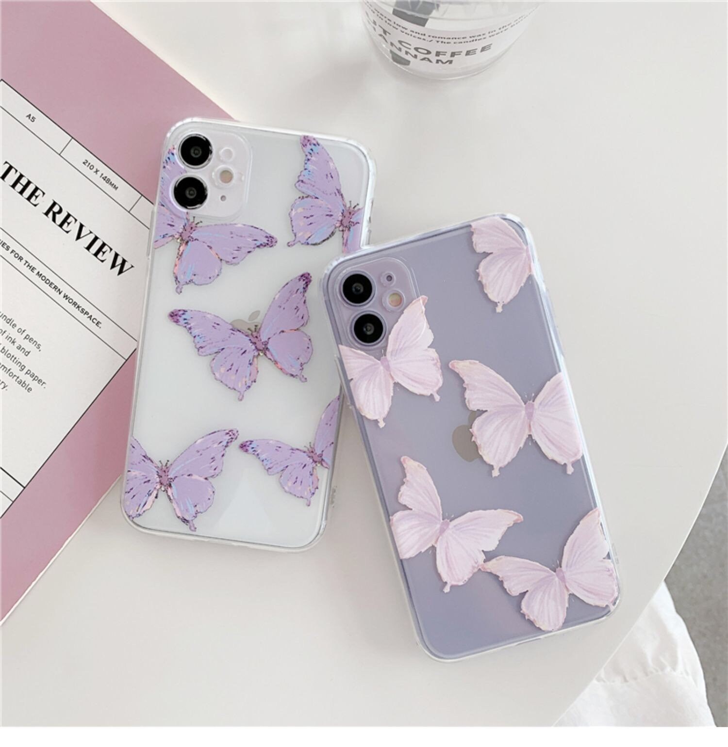 Aesthetic Matching Butterfly Iphone 12 Pro Maxpurple Case Etsy