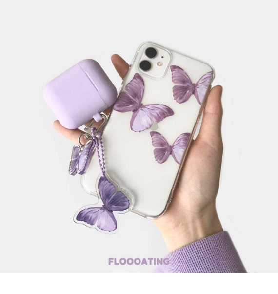 Matching Purple Butterfly Airpods Pro Iphone 12 Mini Casepink Etsy Matching Purple Butterfly Airpods Pro Iphone 12 Mini Casepink Etsy