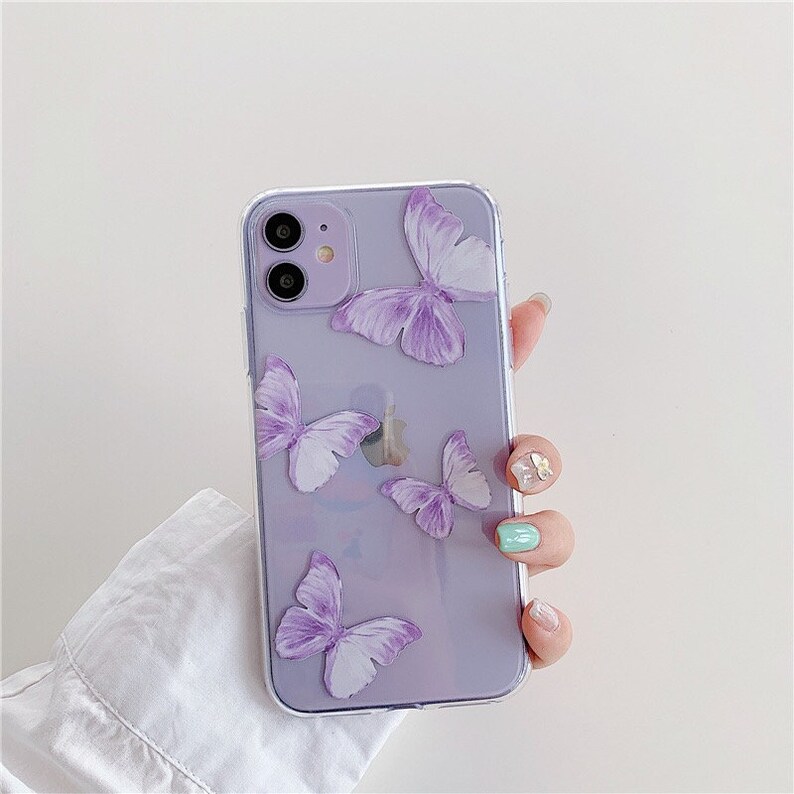 Aesthetic Butterfly iPhone 12 pro maxSoft Clear Simple Case Etsy
