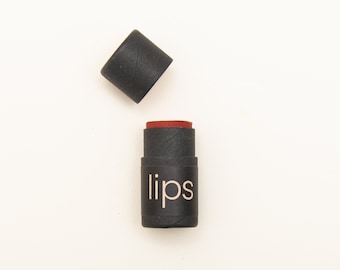 Tinted Lip Balm - Dark Red / Allure - All Natural Lip Balm, Tinted Chapstick, Moisturizing Lip Balm, Lip Treatment