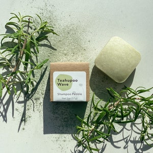 Volumizing Solid Shampoo | Refresh and Lift  | Peppermint & Rosemary Scented Pebble