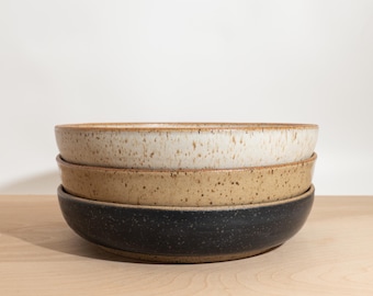 Hand Thrown Ceramic Pasta Bowl - for pasta, salad or everyday meals