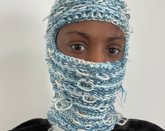 Distressed Balaclava Mask | Distressed Ski Mask| One Size Fits
