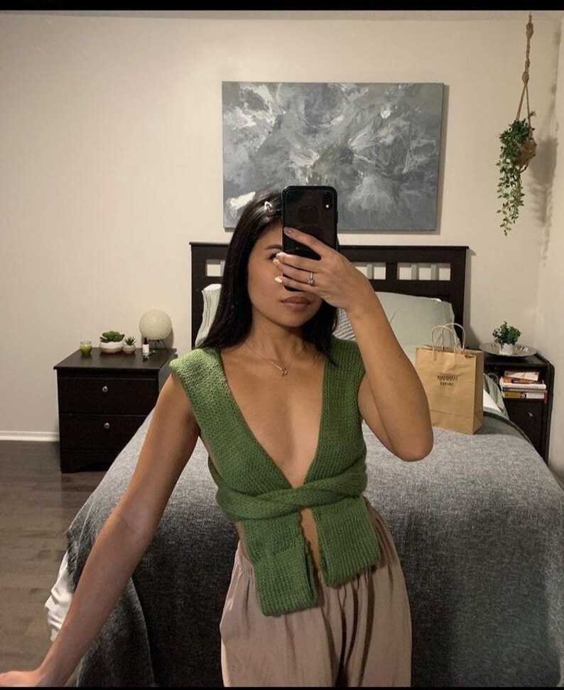 Simonett Inspired Knit Tie Top