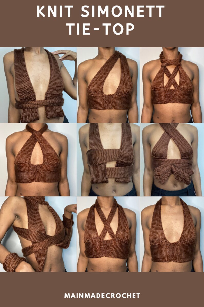 Simonett Inspired Knit Tie Top