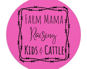 Farm Mama Mouse Pad For Her Gift For Mom Cow Gift Cow Office Decor Cattle Mouse Pad Cow Gift For Her Mom Office Decor