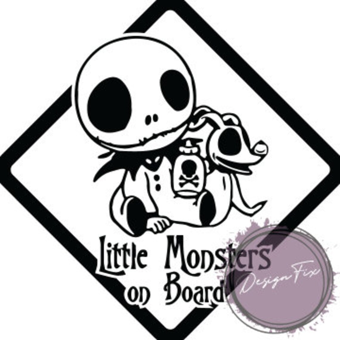 Download Monsters On Board Baby on Board Sign Baby Jack | Etsy