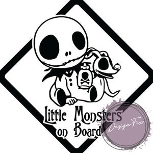 Monsters On Board - Baby on Board Sign Baby Jack DIGITAL FILE ONLY