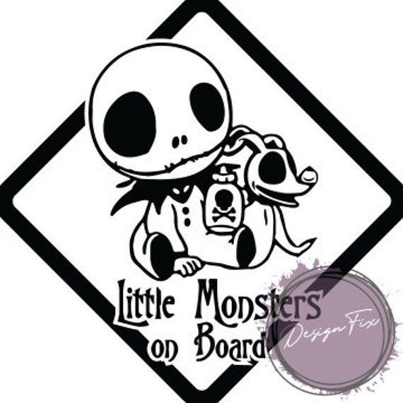 Download Monsters On Board Baby On Board Sign Baby Jack Digital File Etsy