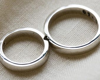 Couples heart connection ring| Couple ring set | Heart cut out ring | Personalised heart set rings| Best friends rings | Sister ring set
