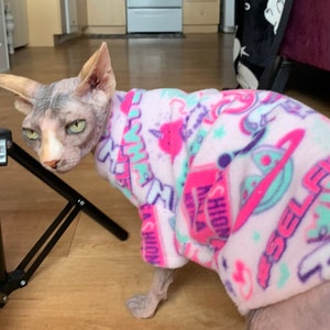 Neon Queen Sphynx Cat Sweater